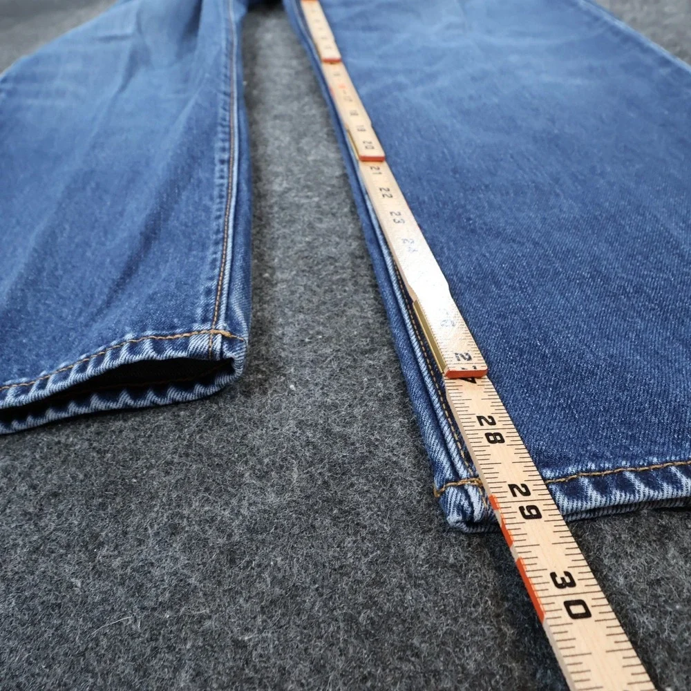 Lands'‎ End Jeans Mens 37 Blue 100% Cotton Traditional Fit Straight Leg Denim
